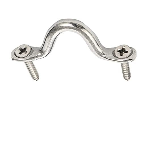 Lagogia M3 316 Stainless Steel Bimini Boat Top PAD Eye, Eye Strap, Tie Down, Tie Anchor Point, Kayak Deck Loop, Suitable for Kayak Canoe Rigging, Pack of 20 - Image 5