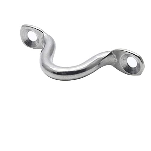 Lagogia M3 316 Stainless Steel Bimini Boat Top PAD Eye, Eye Strap, Tie Down, Tie Anchor Point, Kayak Deck Loop, Suitable for Kayak Canoe Rigging, Pack of 20 - Image 4