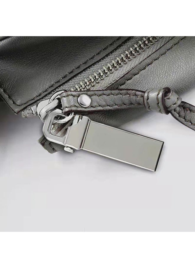 Metal High-speed USB Flash Drive 8G - 128G Fast Waterproof And Shockproof USB Flash Drive Mass Storage Multi-capacity Optional-Color:Dark Gray-Capacity:4G  - Image 3