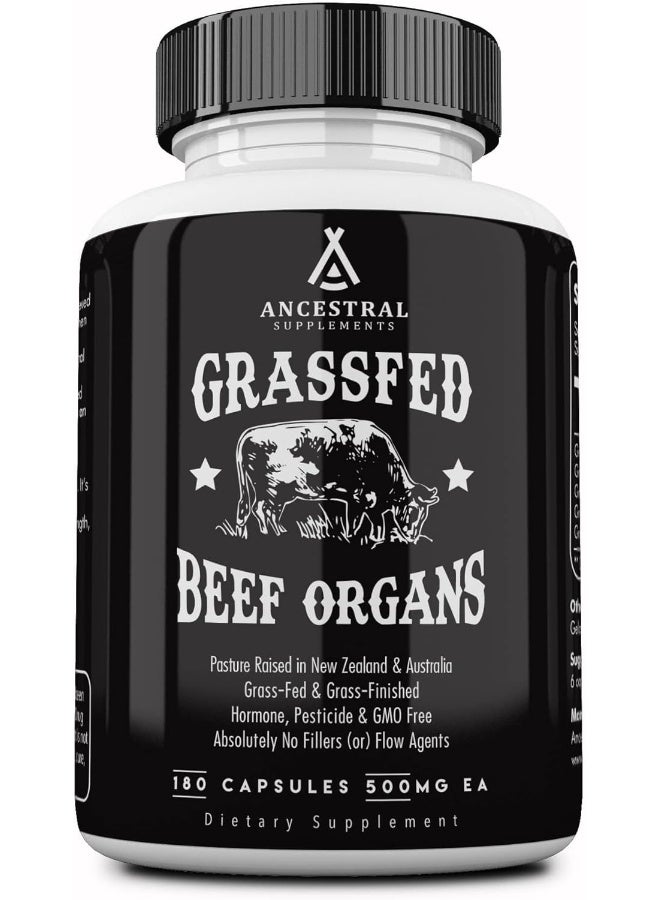 Ancestral Supplements Grass Fed Beef Organs (Desiccated) — Liver, Heart, Kidney, Pancreas, Spleen - Image 1