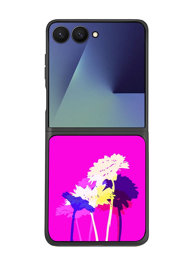 Stylizedd For Samsung Galaxy Z Flip7 Case,Slim fit Camera Protection, Shockproof Thin Phone cover  - Bleeding Flowers (Pink)