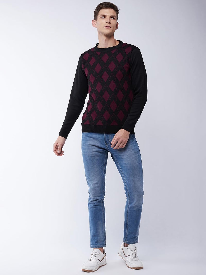 Pivl Men's Winter Sweater - Warmth and Comfortable for The Season_Black_L||Winterwear|| - Image 2