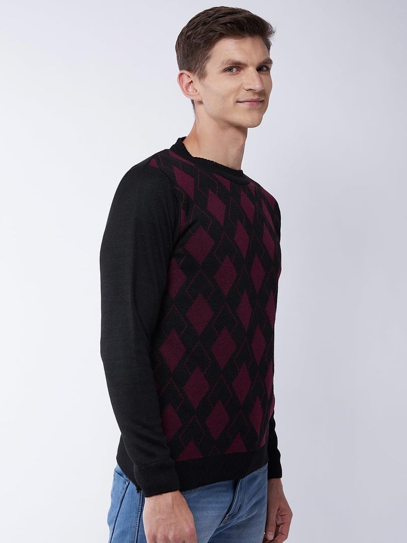 Pivl Men's Winter Sweater - Warmth and Comfortable for The Season_Black_L||Winterwear|| - Image 4