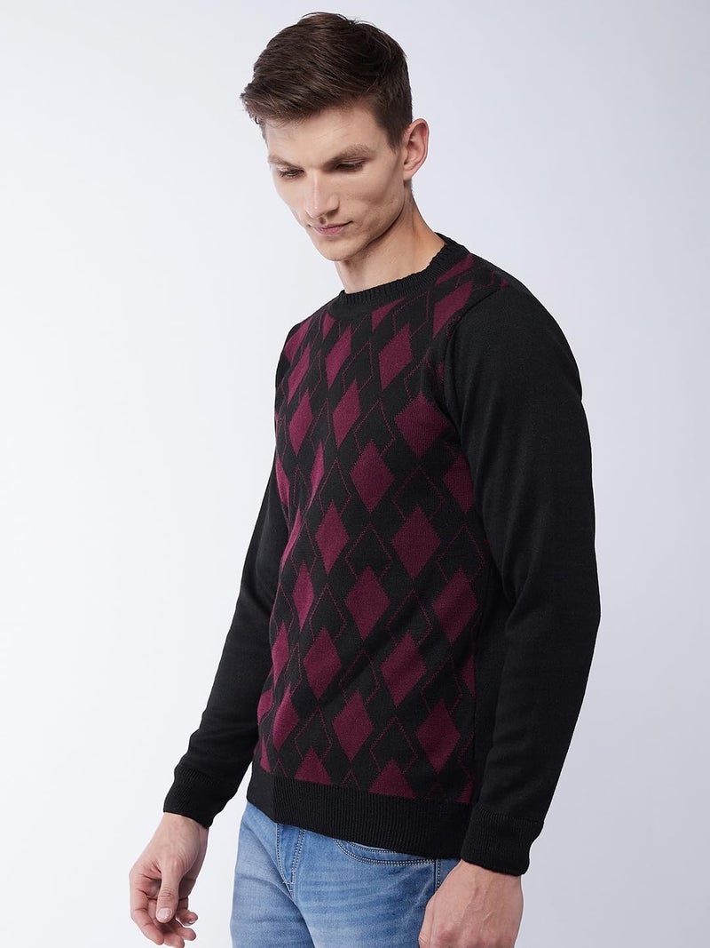Pivl Men's Winter Sweater - Warmth and Comfortable for The Season_Black_L||Winterwear|| - Image 3