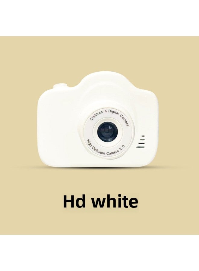 Mini Children's Toy Camera HD Double Camera Children's Gift Cartoon Camera Direct Sales-Color:Hd White (dual Camera) + 32g Memory Card + Card Reader Adapter - Image 1