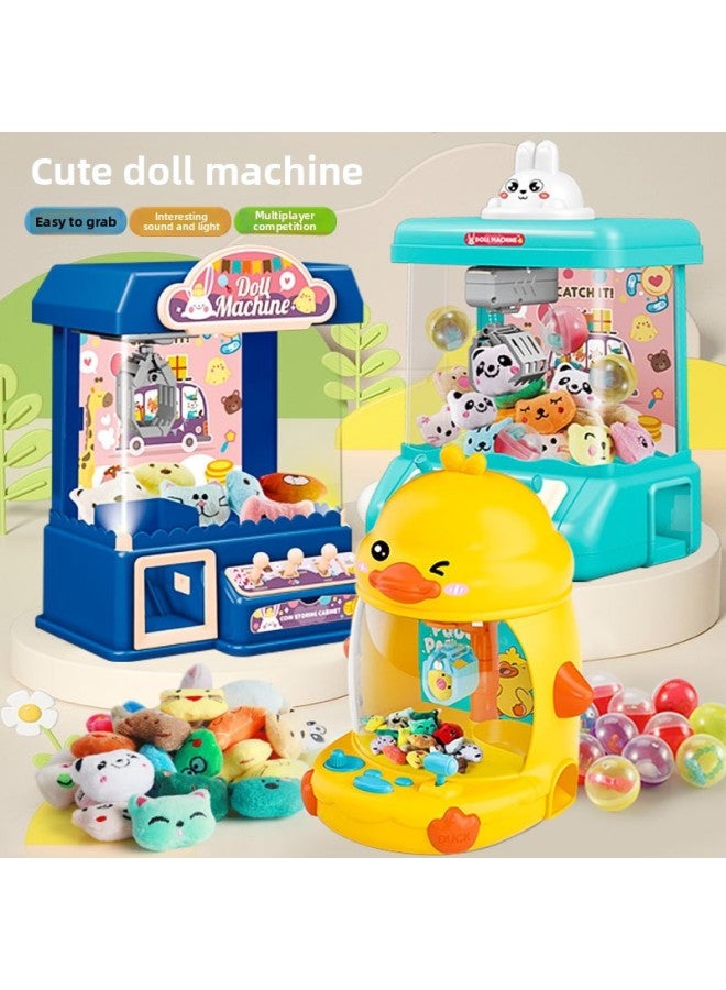 Children's Doll Catch Machine Internet Celebrity Household Large Clamp Doll Electric Coin Gashmere Game Machine Toy-Color:[Green Space] Configuration: 2 Tumbler +2 Dolls +3 Twisted Eggs (color Box) - Image 2