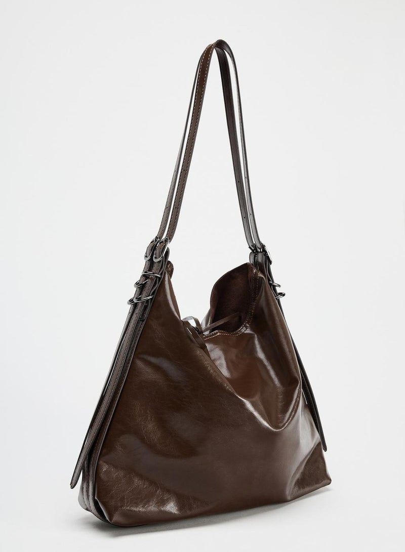 Zara Tote bag buckle bucket bag - Image 2