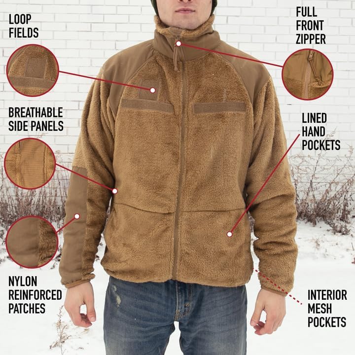 ROTHCO Gen III Level 3 ECWCS Fleece Jacket - Warm and Comfortable Cold Weather Coat - Image 2