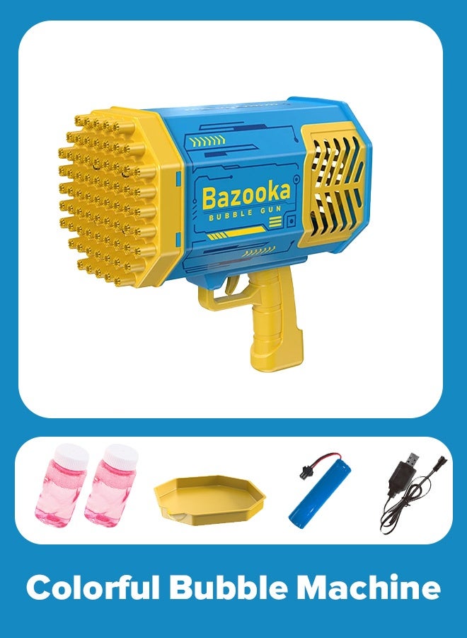 بازوكا مصنعين الجملة  حفرة الملونة الأطفال الكهربائية فقاعة بندقية لعبة المحمولة قاذفة الصواريخ صافي المشاهير بندقية اهتزازي الساخن - Image 1