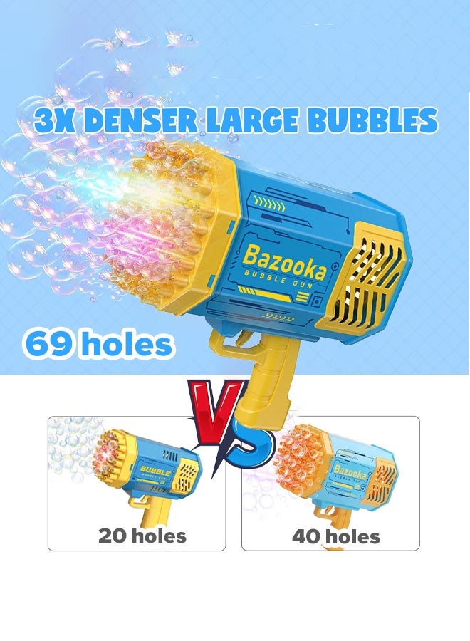 بازوكا مصنعين الجملة  حفرة الملونة الأطفال الكهربائية فقاعة بندقية لعبة المحمولة قاذفة الصواريخ صافي المشاهير بندقية اهتزازي الساخن - Image 4