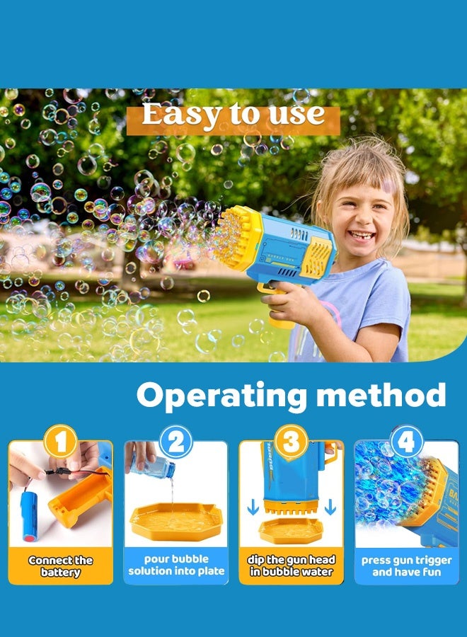 بازوكا مصنعين الجملة  حفرة الملونة الأطفال الكهربائية فقاعة بندقية لعبة المحمولة قاذفة الصواريخ صافي المشاهير بندقية اهتزازي الساخن - Image 3