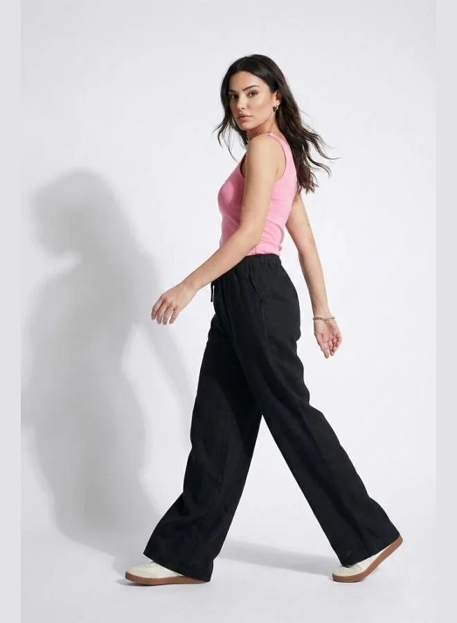 Lela  Lela Wide Leg High Waist Wide Leg Trousers Women's Pants 668YP5424 for Women | Best Price UAE