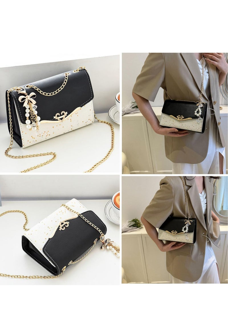 Excefore Small Crossbody Handbags, Fashion Over the Shoulder Bag, PU Leather Cross Body Phone Handbags, Suitable for Ladies & Girls (Black)  - Image 5