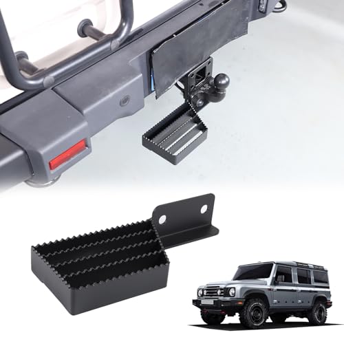 Tumukiw Tow Hitch Step Compatible with INEOS Grenadier 20202024 Heavy Duty Anti Slip and Rust Towing Black Hitch Steps Auto Accessories Black Left - Image 1