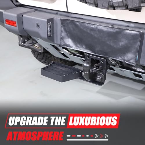 Tumukiw Tow Hitch Step Compatible with INEOS Grenadier 20202024 Heavy Duty Anti Slip and Rust Towing Black Hitch Steps Auto Accessories Black Left - Image 3