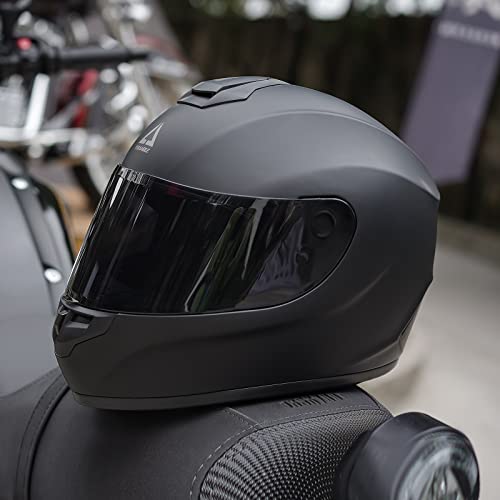 TRIANGLE Motorcycle Helmets Full Face Motorcycle Helmet for Men & Women with Tinted and Clear Visor Meet Dot Approved - Image 4