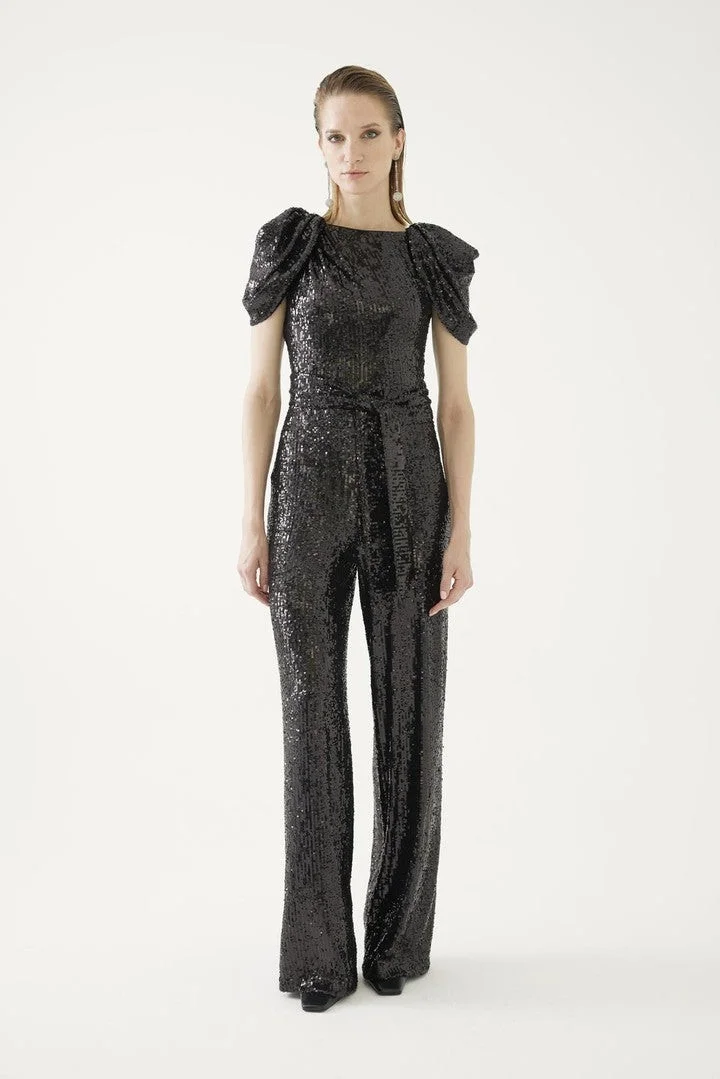EXQUISE Sequined Jumpsuit