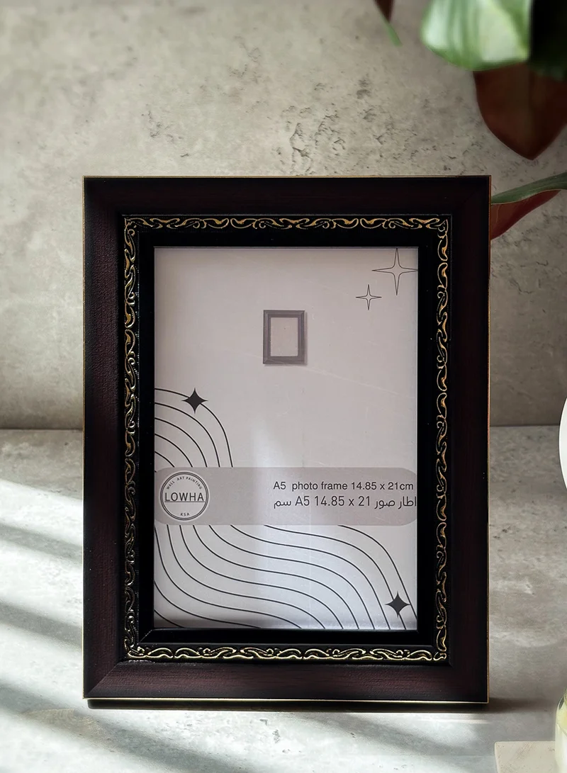 LOWHA Ornate Tabletop Picture Photo Frame with MDF Backing Includes Built-in Stand and Acrylic Front