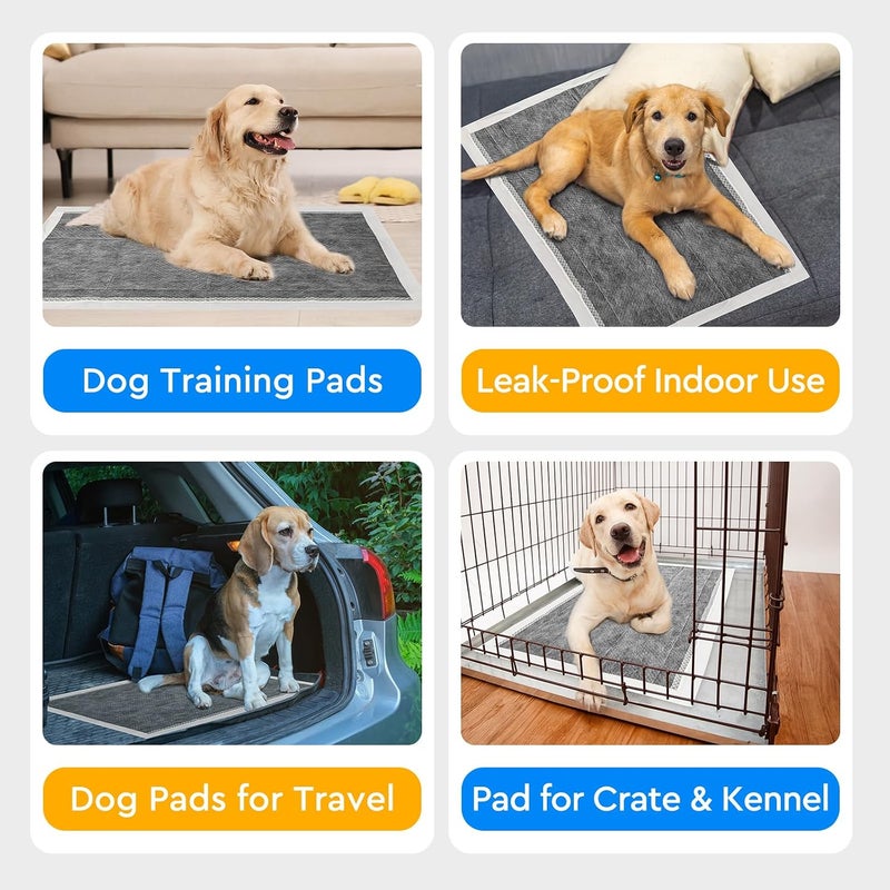 ANTIER Pet Urine Pad, Dog Pee Pad, Ultra Wide, Waterproof, Deodorizing, Ultra Absorbent, Durable Design, Large Dog Mat, White (Charcoal Deodorizer, XL-20pcs) - Image 4