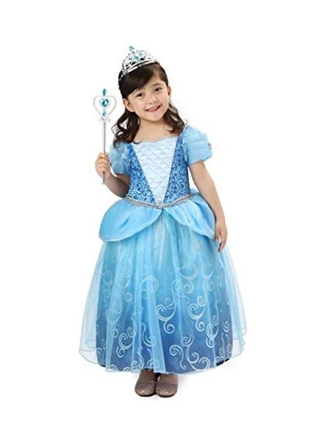 NIBEMINENT Princess Costume Dress With Crown And Stick 13inch - Image 1
