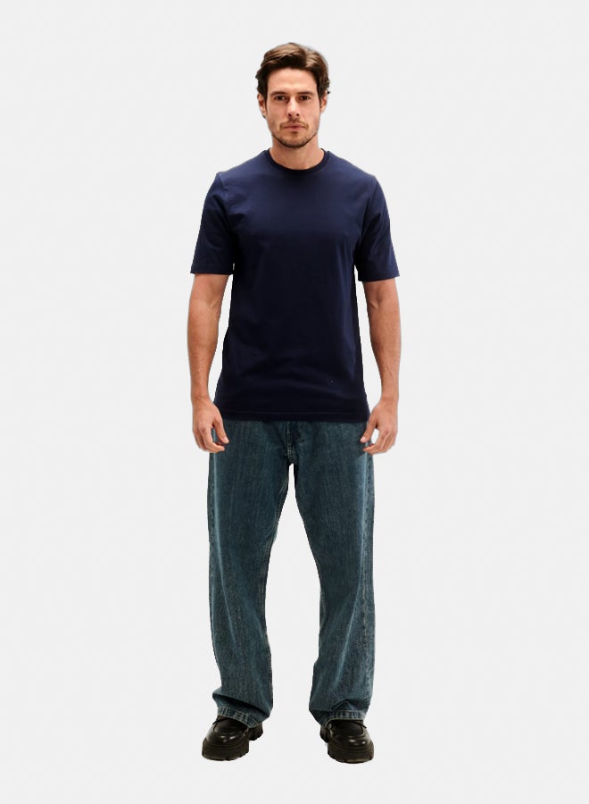 Essentials, Regular fit t shirt for men and women navy - Image 1