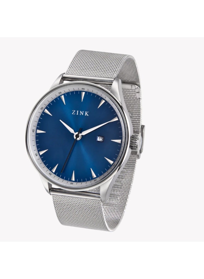 ZINK Men's Stainless Steel Blue Dial Watch | ZK127G1MS-46 - Image 3
