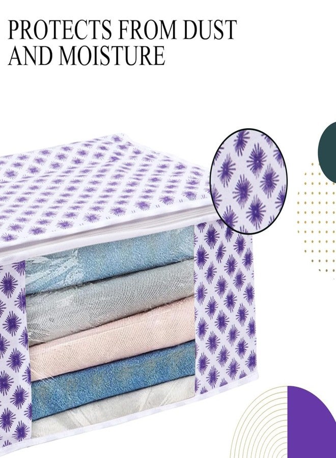 Shaping Fabric Garment Cover Non-Woven 90 GSM with Transparent Window & Double Metal Zipper - Pack of 5 | Dustproof Clothes Storage Bag for Sarees, Suits, Jackets, Shirts SCXLRL1582493517524148523788 - Image 2