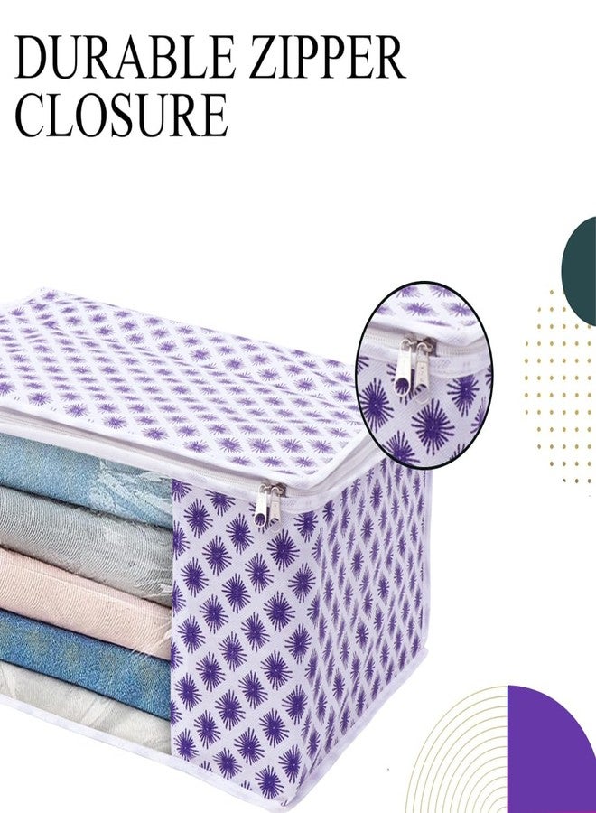 Shaping Fabric Garment Cover Non-Woven 90 GSM with Transparent Window & Double Metal Zipper - Pack of 5 | Dustproof Clothes Storage Bag for Sarees, Suits, Jackets, Shirts SCXLRL1582493517524148523788 - Image 4