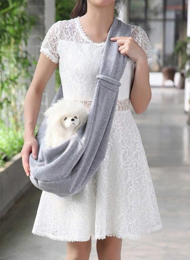 SYOSI Sling Carrier Bag for Small Dog and Cat, Comfortable and Durable Pet Sling Shoulder Bag - Image 5