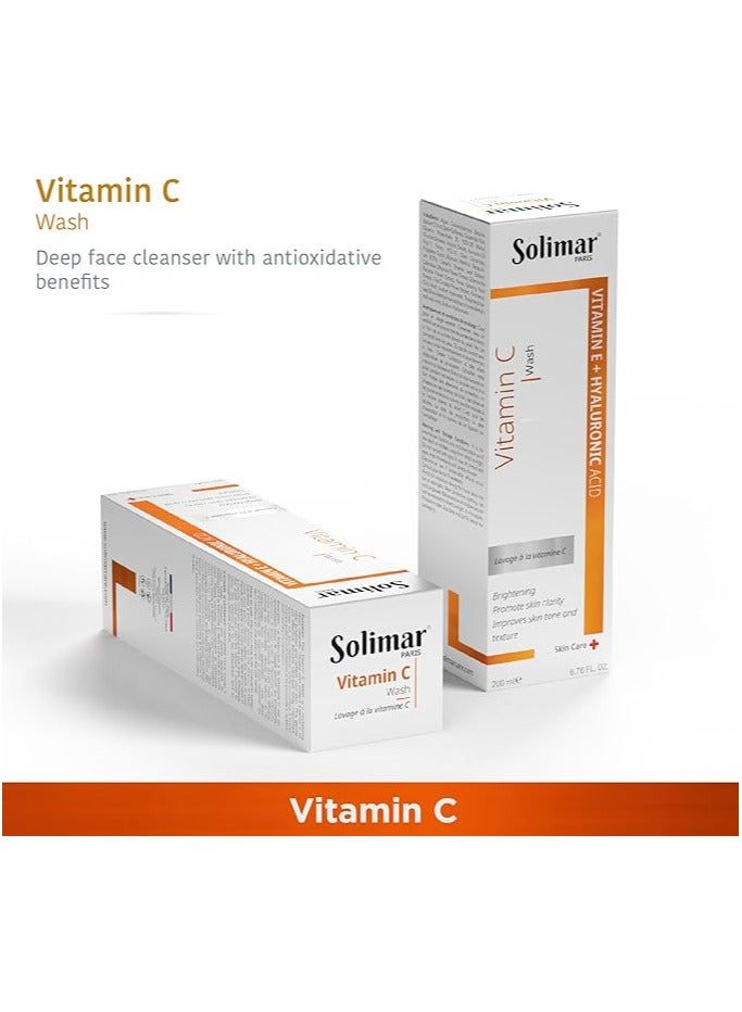 Solimar Paris Vitamin C Wash 200ml – Antioxidant Face Wash for Dull & Hyperpigmented Skin - Image 2