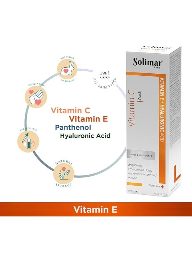 Solimar Paris Vitamin C Wash 200ml – Antioxidant Face Wash for Dull & Hyperpigmented Skin - Image 4