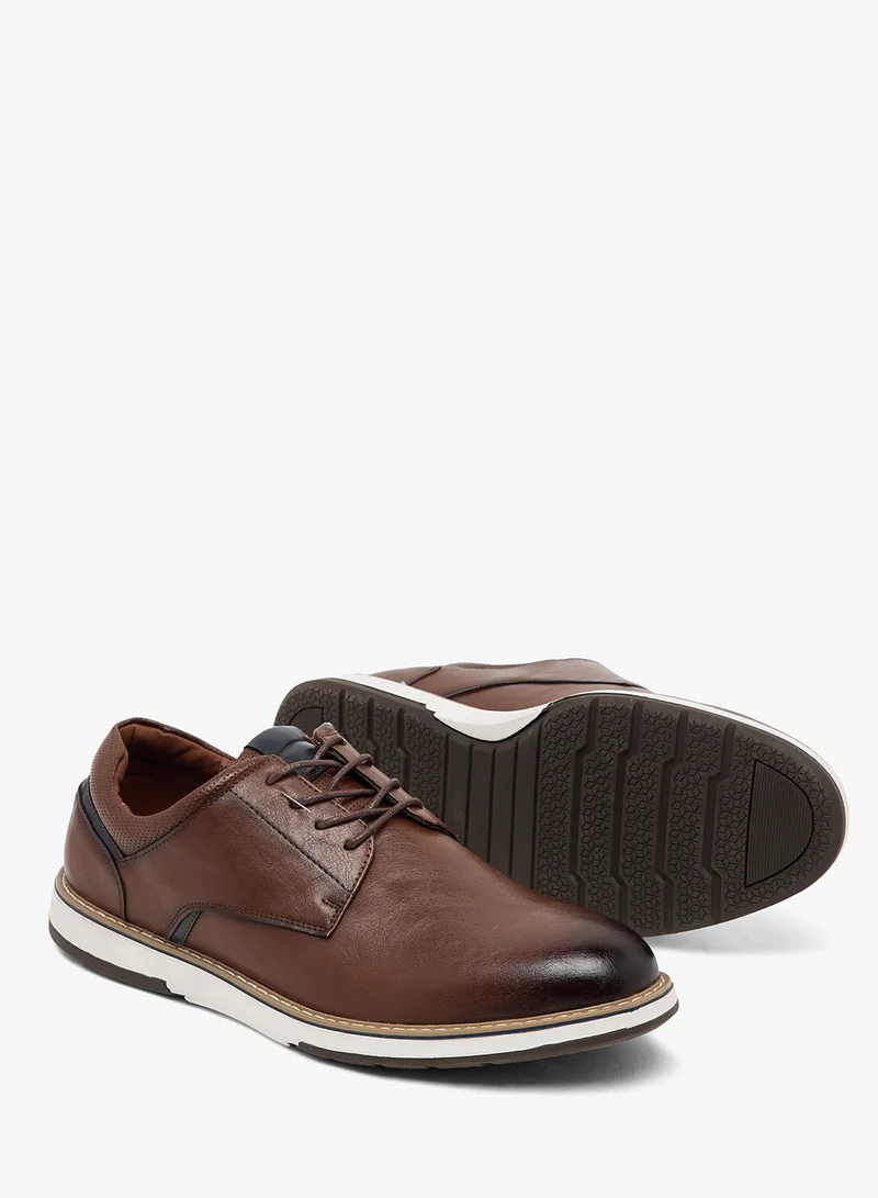 Robert Wood Welt Detail Casual Lace Ups