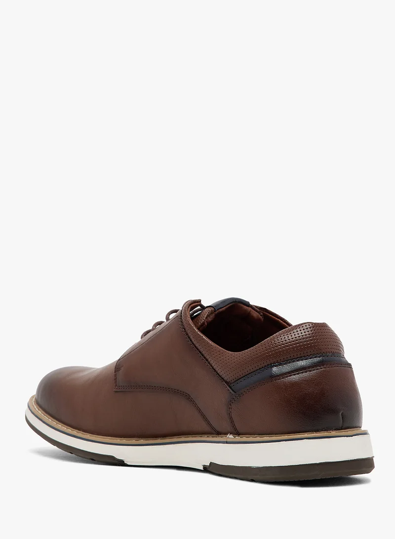 Robert Wood Welt Detail Casual Lace Ups