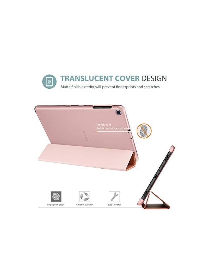 Procases Galaxy Tab A 10.1 Case 2019 Model T510 T515 T517, Slim Lightweight Stand Case Shell Cover For 10.1 Inch Galaxy Tab A Tablet Sm-T510 Sm-T515 Sm-T517 2019 Release -Rosegold - Image 4