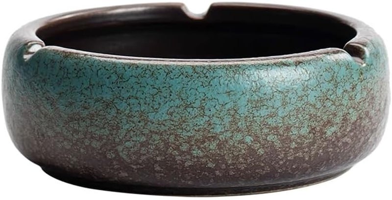 Ceramic Ashtray For Coffee Table Office Home Patio Retro Design Color A - Image 1