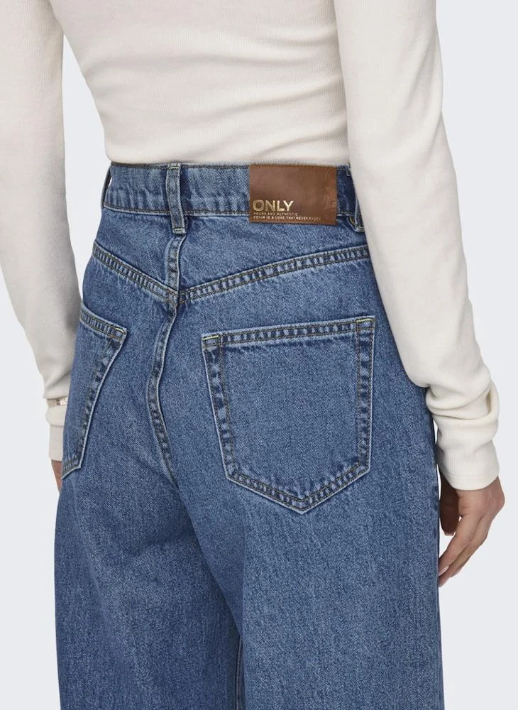 Only  Casual High Waisted Wide Leg Jeans for Women | Best Price UAE
