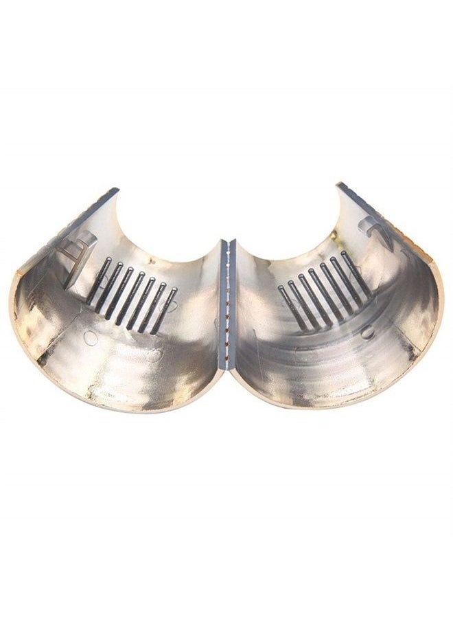 Suoirblss 4PCS Plastic With Teeth Circle Cuff Ponytail Cover Punk Hair Rings Ponytail Holder Hair Headwear for Lady Women  - Image 4