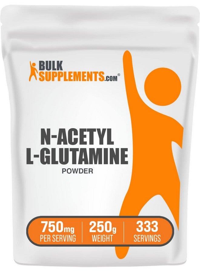 بالك سابلمنتس مسحوق إن-أسيتيل إل-جلوتامين من BulkSupplements.com - مكمل الجلوتامين، مسحوق إل-جلوتامين، صحة الأمعاء والتعافي - خالٍ من الجلوتين، 750 مجم لكل وجبة، 250 جم (8.8 أونصة) (عبوة من قطعة واحدة) - Image 1