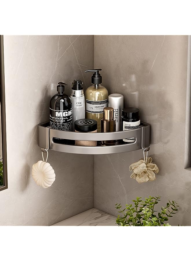 vesus Caddy Shelf, Bathroom Shower Rack Shelving, No Drilling Wall Mounted Shower Organizer, Rustproof Bath Storage Basket for Toilet, Kitchen  - Image 1