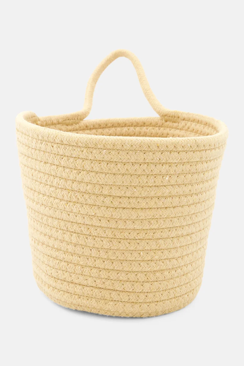 Muy Mucho Cotton Rope Storage Basket, Beige