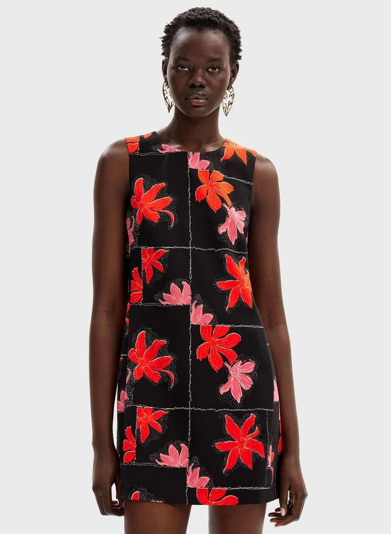 DESIGUAL Floral Print Dress