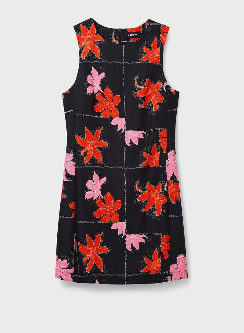 DESIGUAL Floral Print Dress
