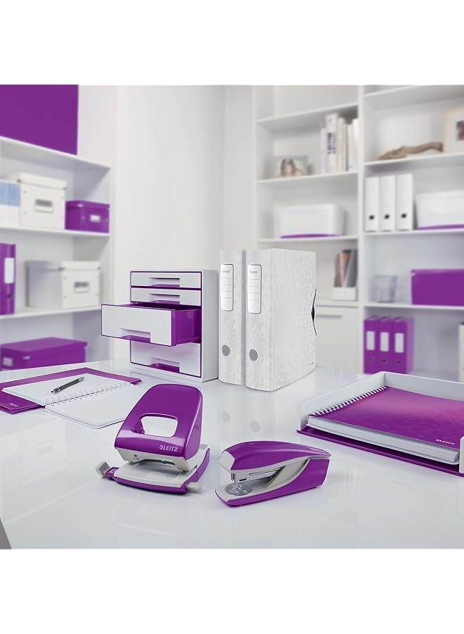 erorex A4 Clipfolder With Cover Lightweight Polyfoam Range Metallic Purple 41990062 - Image 2