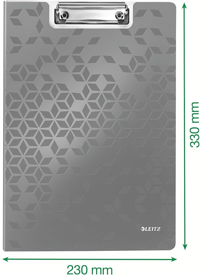 erorex A4 Clipfolder With Cover Lightweight Polyfoam Range Metallic Purple 41990062 - Image 4