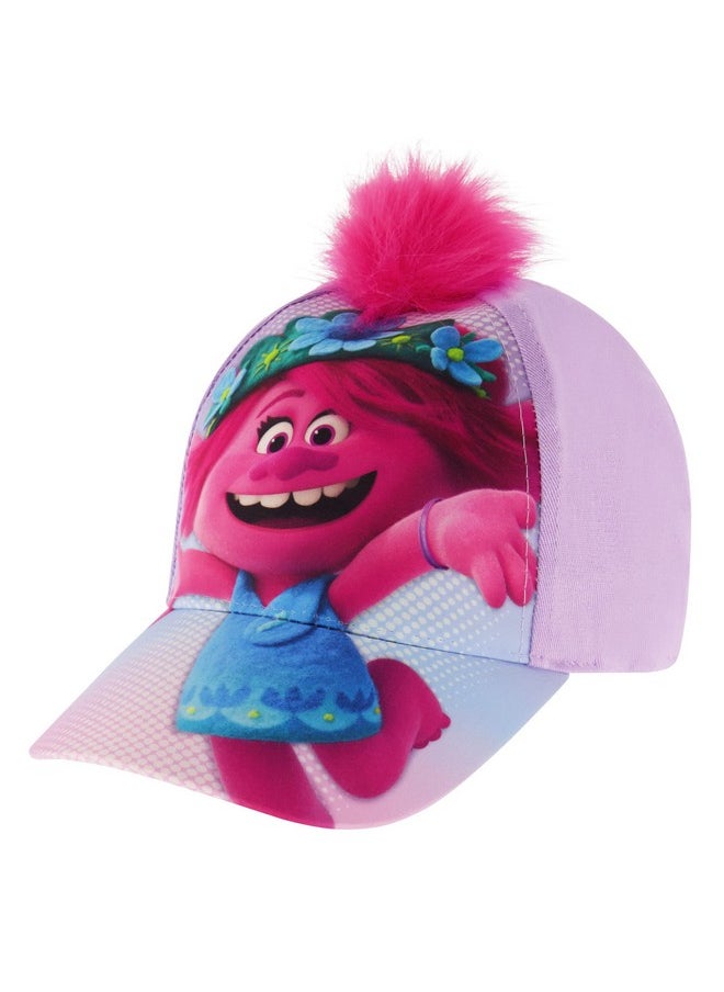 DreamWorks - Girls Kids Hat For Ages 47 Trolls Baseball Cap Purple 47 Years Us - Image 1