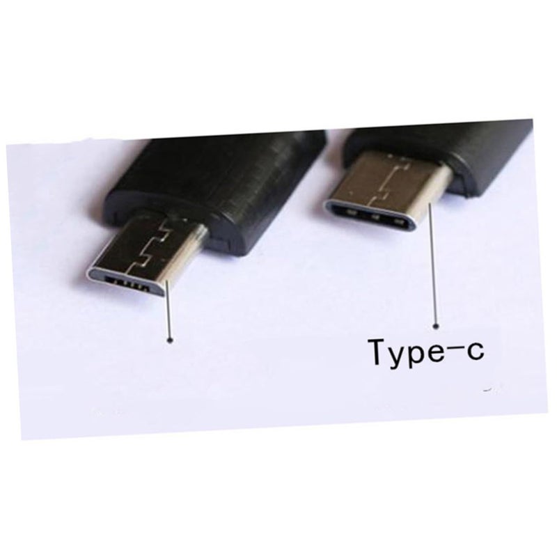Braided Type C Data Cable 22cm Wristband Bracelet Design for Fast Charging Black Red Multi - Image 5