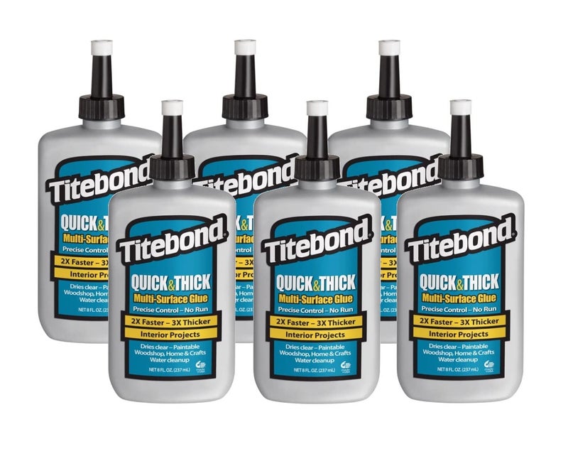 Titebond Glue Wood Molding 8oz Clear Extra Thick  Fast Drying - Image 1
