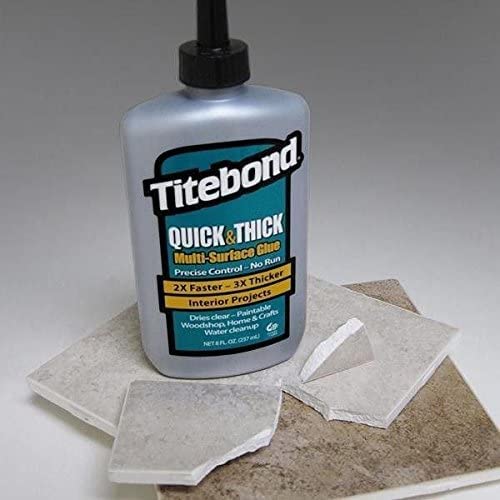 Titebond Glue Wood Molding 8oz Clear Extra Thick  Fast Drying - Image 2
