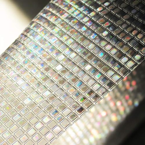 WALLTON Privacy Vinyl Frosted Window Film Glass Sticker Self-Adhesive Film Tint Wallpaper Opaque Sheet for Glass Privacy Cover Window, Door, Office, Home.| Anti-UV. (12x60 Inch, Small Diamond) - Image 2