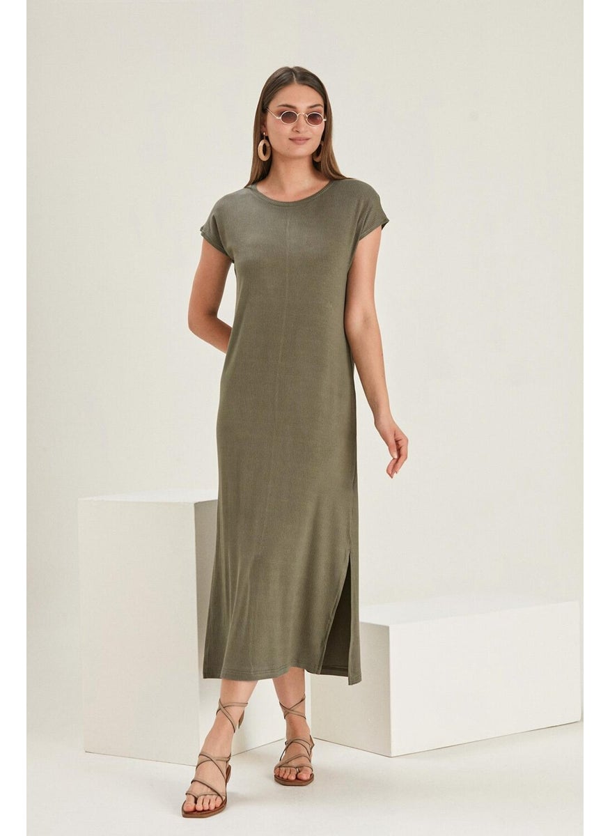 Alexander Gardi Long Dress with Slit (B20-1647)  - Image 1